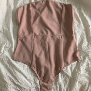 SHEIN mauve halter bodysuit